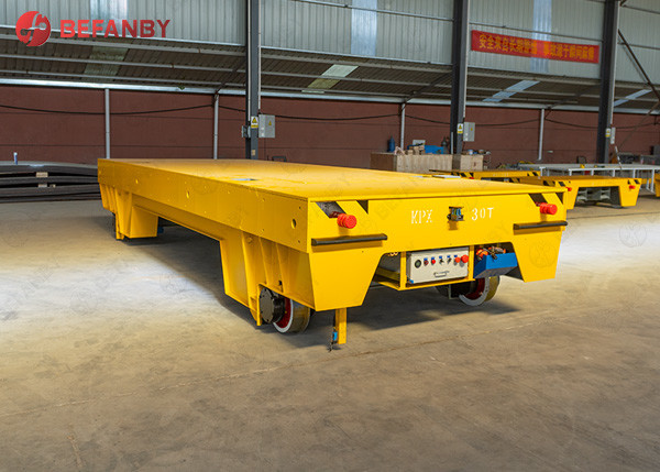 Metal Industry Cast Steel Wheel Battery Transfer Carts On Rail