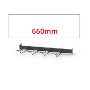 China Tube Bar Long Pegboard Hooks Black 660mm 920mm Size Zinc Chrome Surface on sale
