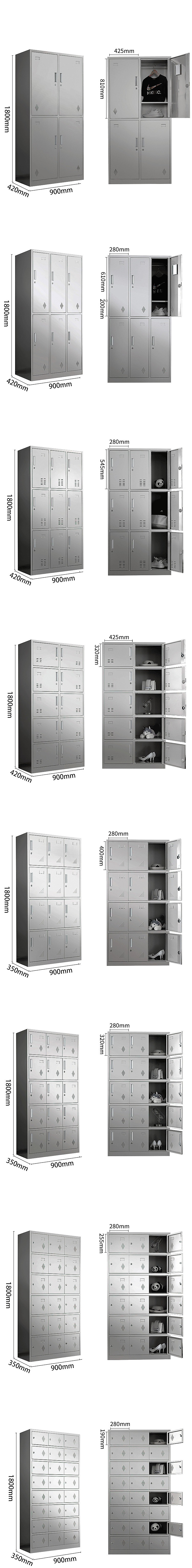 Office Furniture Multi Tier Extendable Storage Cabinet with Lock in Large Public Spaces