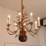 LED E14 Ceiling Crystal Candle Chandelier Lamp Waterproof Dirt Resistant