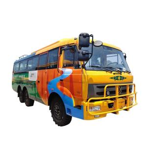 Quality Sale 6X6 Off-Road 25-30 Seats Luxury Passenger Bus with Left Drive 130hp Horsepower wholesale