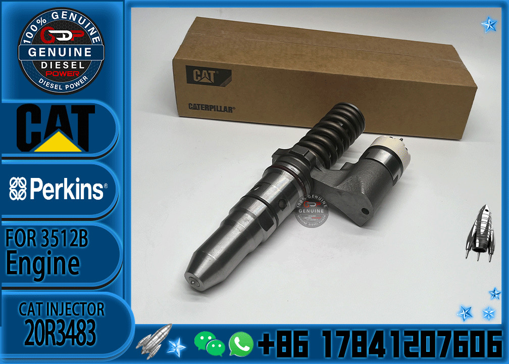 Common rail injector fuel injecto 20R3483 20R-3247 10R-2827 for 3512B Excavator 3512C 3516B 3516C