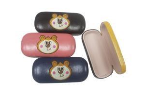 Quality PU Embroidery Kids Hard Shell Eyeglass Cases Children Cartoon Cases wholesale
