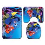 Creative Cute Cat Toilet Mat Set Personalized Dog Toilet Tank Cover Set