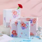 Colorful Birthday Cardboard Gift Packaging Box Foldable Design