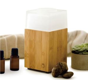 Quality Ultrasonic Electric Aroma Air Humidifier 180ML Bamboo Wooden Grain Color wholesale