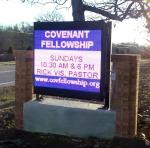 Outdoor Monument LED Signs , IP65 Electronic Message Center Signs
