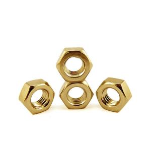Quality Metric Thread M10 Copper Hex Nut High Precision Hex Nut For Heavy Industry wholesale