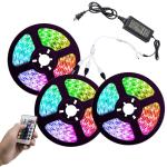 DIY 50 Feet LED Strip Lights , SMD5050 Smart Bluetooth LED Strip Lights