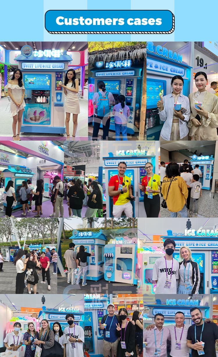 Soft Serve Ice Cream Automatic Machine , Vending Ice Cream Machine Manufacturers