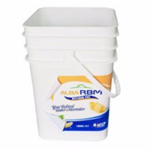 Quality Stick Label 20 Litre Paint Bucket White Paint Square Plastic Bucket wholesale