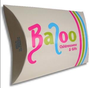 Quality CMYK Colors Pillow Box Packaging , Cardboard Paper Pillow Box wholesale