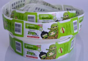 Quality Custom printing self adhesive waterproof food drink juice bottle packaging sticker labels wholesale