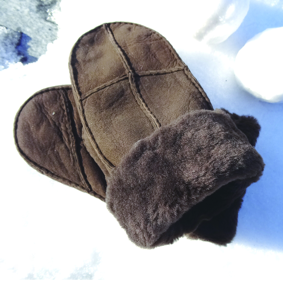 High quality sheepskin gloves for women
