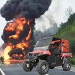CAFS Fire Extinguishing Motorcycle ATV with Water Tank and Pump