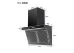 Electric Wall Mount Ducted High-end Cooker Hood With Silver Or Metal Painted