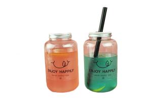 Quality 28MM CLEAR ODM 8OZ PLASTIC BEVERAGE BOTTLE WITH LIDS wholesale