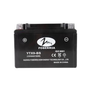 Quality 12V9AH YTX9BS Motorcycle Battery Low Internal Resistance wholesale