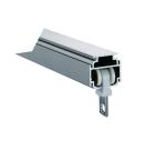 adjustable curtain valance rail curtain rod double Aluminium Sliding Rail Silent