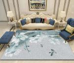 Sofa Bedroom And Living Room Floor Carpets Simple Flower And Grass Crystal
