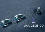 VVS1 Synthetic Blue Pear Shaped Moissanite Loose Diamond RI 2.65 - 2.69