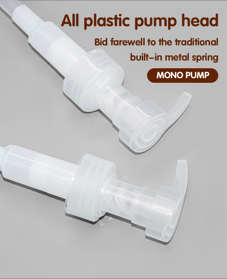 4cc Dosage PP Mono Lotion Pump Bottle For 300ml/500ml Cosmetic Packaging UKAP11