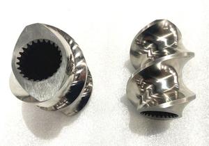 Quality ZE77 Covey Screw Segments Extruder Screw Material HRC58 - 62 Hardness For Pelletizer wholesale