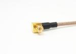 RG316 RF Cable Assemblies MCX Male Right Angle RF Coaxial Connector Diameter=0