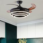 LED Fan Light Dining Room Living Room Bedroom LED with Electric Fan Light