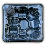6 Persons Family Acrylic Outdoor Spa Hot Tub inground Bath Tub Spa Pool