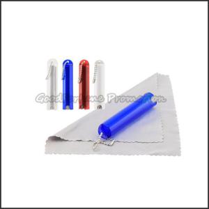 Quality Tube Eco ABS eyeglass lens cleaning cloth keychain holder keyrings gifts wholesale