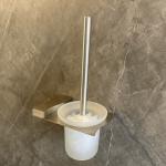 Nickel Stainless Steel Toilet Brush Holders Durable OEM ODM