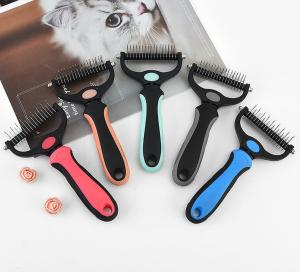 Quality Pet Shredding Brush Portable Stainless Steel Pet Hair Remover wholesale