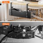 ISO9001 Rohs CE Certified Cable Management Under Desk No Drill and Carbon Steel