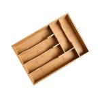 Bamboo kitchen drawer organizer with adjustable parts adjustable dividers