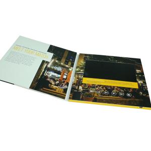 Quality Business Booklet LCD Video Brochure 4 Color CMYK Printing 4GB Memory wholesale