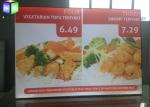 Restaurant Curved Menu Boxes Lighted Menu Board Environmental Protection