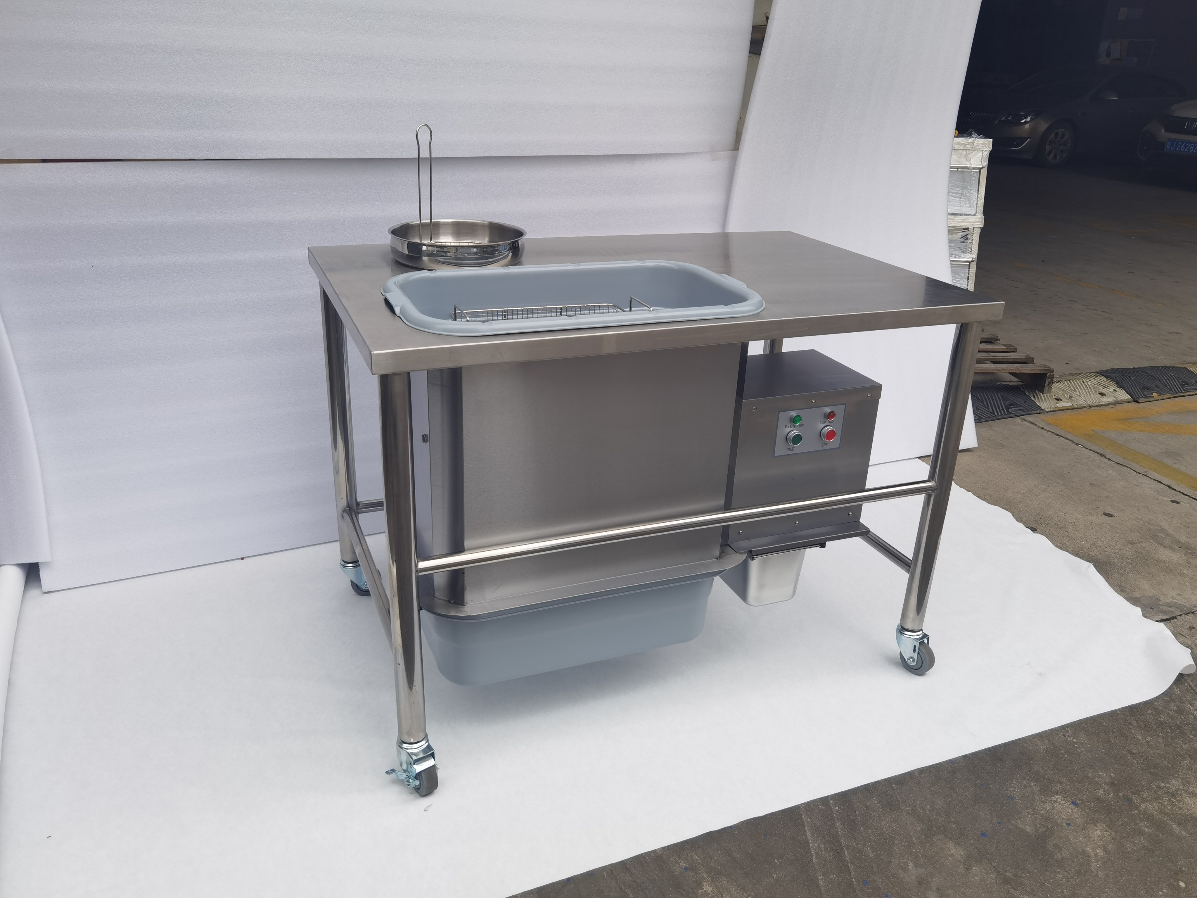 Breading Table 304SUS Automatic Commercial Electric Chicken Breader Table