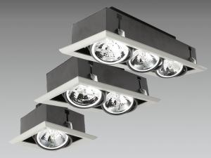 Quality Grille 12v Commercial Lighting Fixture 50w / 75w / 100w Recessed Mounting SEC-H-GS102 wholesale