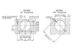 IP67 2 Pin Waterproof Straight Connector Plug , 2 Pin Right Angle Battery