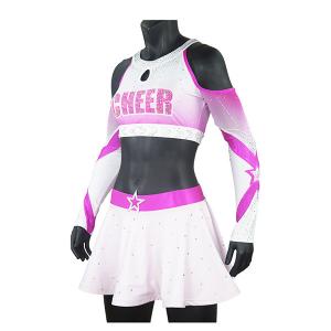 Quality Premium Pink Sparkle Cheer Dance Clothes For Women Custom Cheerleading Uniforms wholesale
