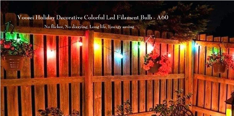 A19 A60 Colored Edison Bulbs 2700K 4 Watt Filament Light Bulb
