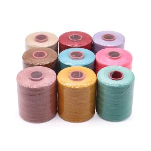 Quality Waterproof Waxed Thread 1MM Handmade DIY Leather Thread with Sintered 150D Flat Design wholesale