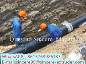 Quality Plastic Underground Municipal Drainage Spiral Pipe Extruding Machinery For HDPE wholesale