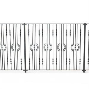 Quality Outdoor Metal Stair Railing For Black Balcony Patio Cast Iron wholesale