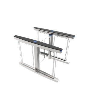 Quality Automation Security Glass Security Turnstiles , Swing Office Building Turnstiles wholesale