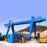 Double Girder Rail Mounted RMG Container Gantry Crane 45T Movable With