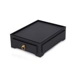 Free sample 240*125*65mm black oblong hotel tissue box cover
