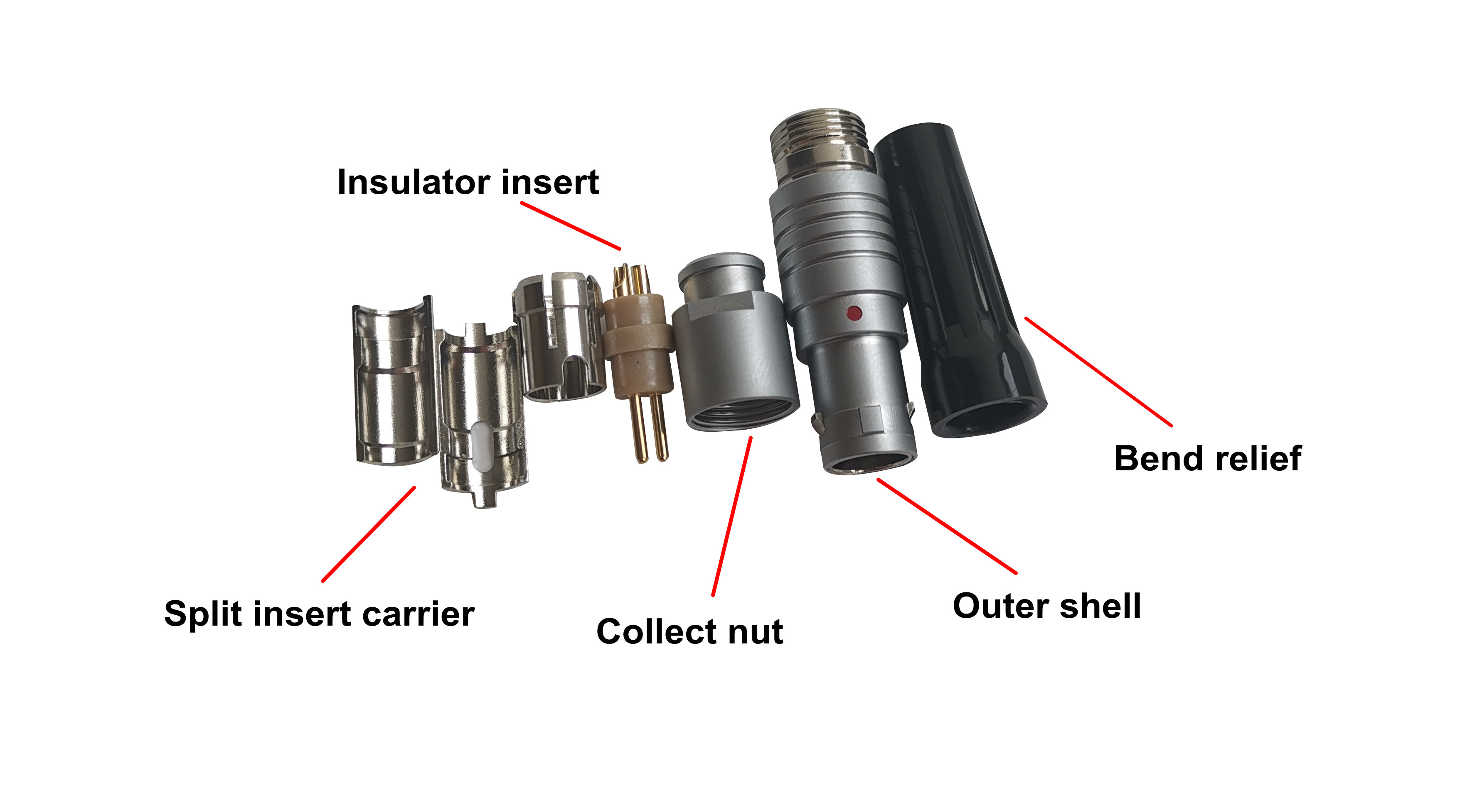 ODM Self Locking 5 Pin Circular Connector With Metal Push Pull Plug