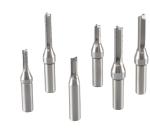 1/4'' Shank Two Flutes TCT Straight Bits For Wood Cutting / Carbide Solid End